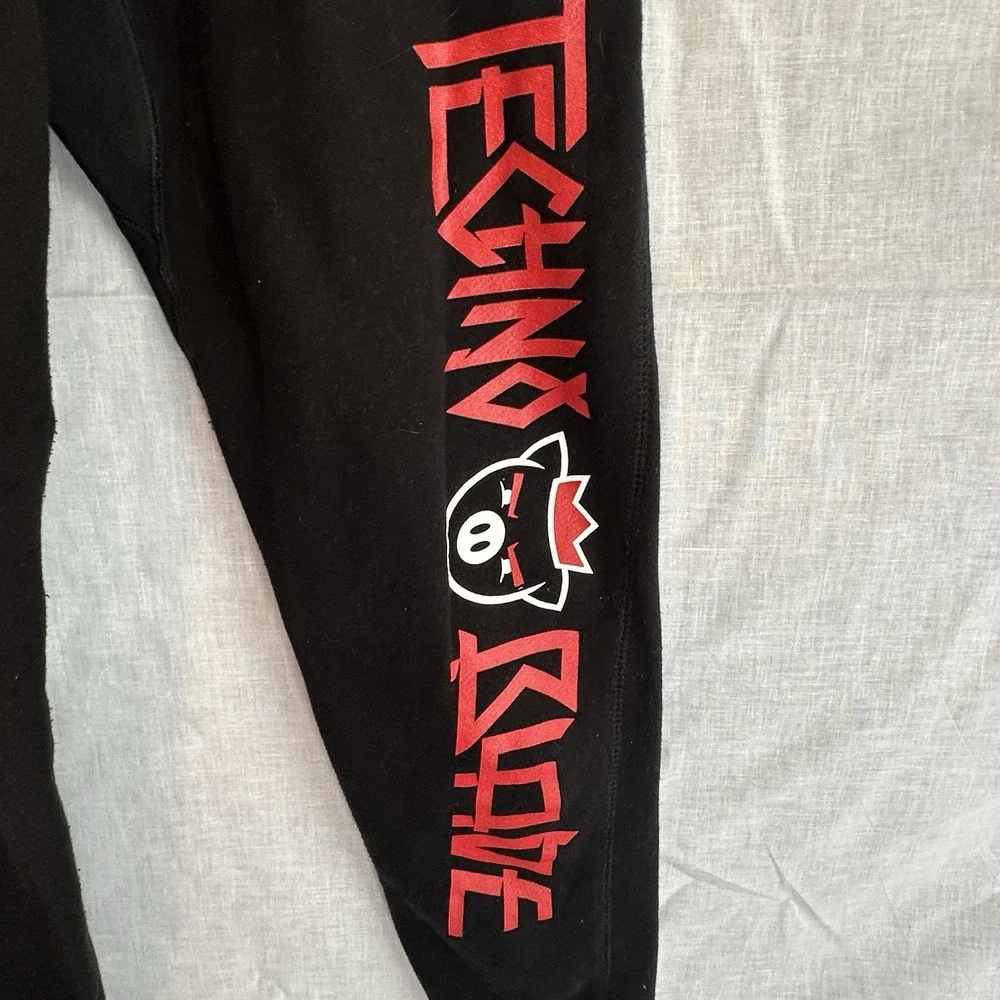 Technoblade Black Sweatpants Size S Youtuber Minecraft Merch Pig Logo Limited